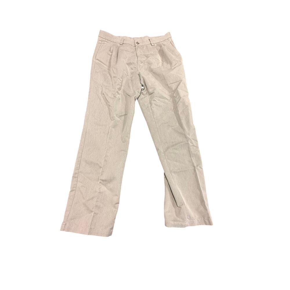 Dockers Men's Individual Fit Pleated Khaki Dress Pants Beige Grey Size W36 L32